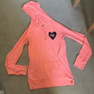 Victoria’s Secret PINK thermal shirt with hood